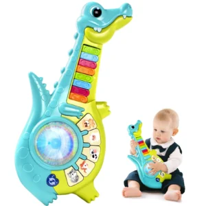 Marstone Toys for 1 2 Year Old Girl Birthday Gifts: Baby Musical Unicorn Toys 12-18 Months, Educational Cartoon Guitar for Toddler Boy Kids 1-3